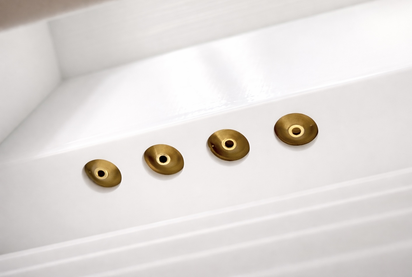 Water flowing in a close-up product style image